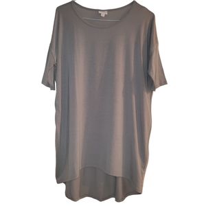 Lularoe Solid Gray Irma Tunic Top